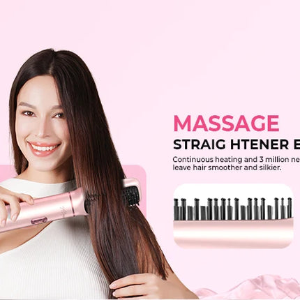 Ukliss 5 in 1 Hair Dryer Hot Comb Set Professional Curling Iron Hair Straightener Styling Tool For Professional Hair Dryer Household