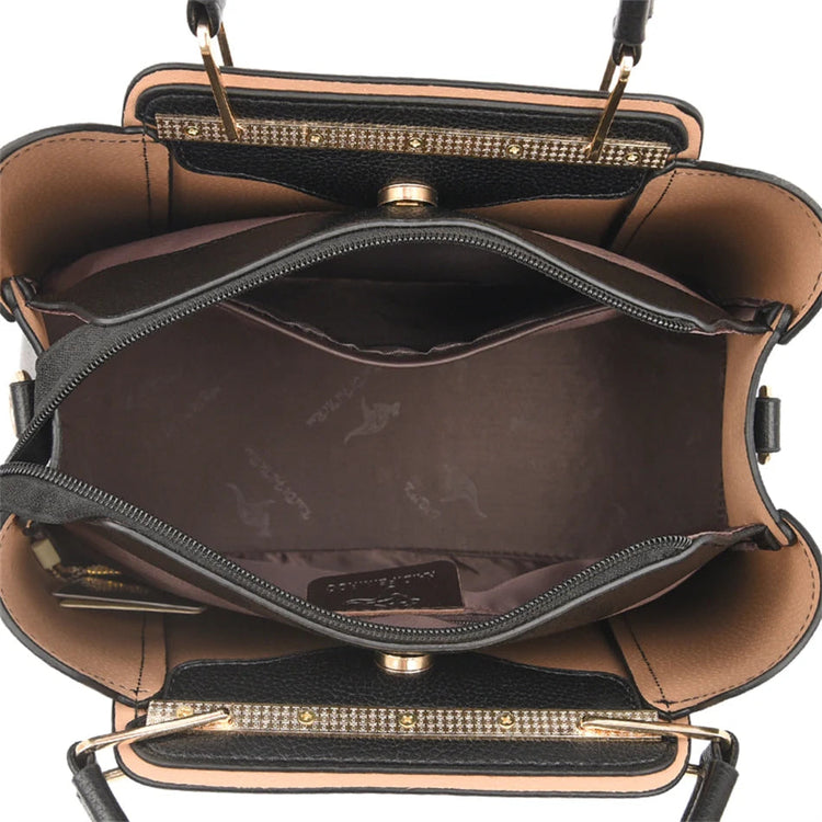 2024 Luxury Women Designer 3 Layers Shoulder Crossbody Sac Ladies Large Capacity Leather Handbags Shopper Brand Messenger Totes PlatiNum