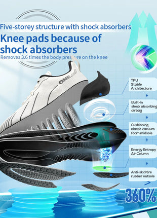 ONEMIX Nuove scarpe da corsa ammortizzanti per uomo Runner pesanti adatti Stringate Sport Donna Scarpe da ginnastica da uomo atletiche all'aperto antiscivolo PlatiNum