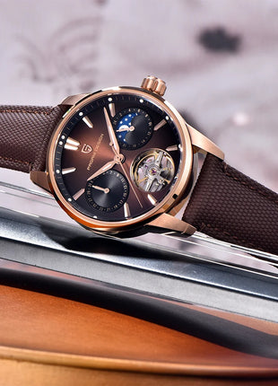 PAGANI DESIGN 41MM Orologio da uomo Orologio meccanico automatico di lusso Orologio da pilota impermeabile in acciaio inossidabile da 100 m PDYS021