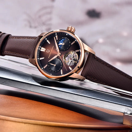 PAGANI DESIGN 41MM Orologio da uomo Orologio meccanico automatico di lusso Orologio da pilota impermeabile in acciaio inossidabile da 100 m PDYS021