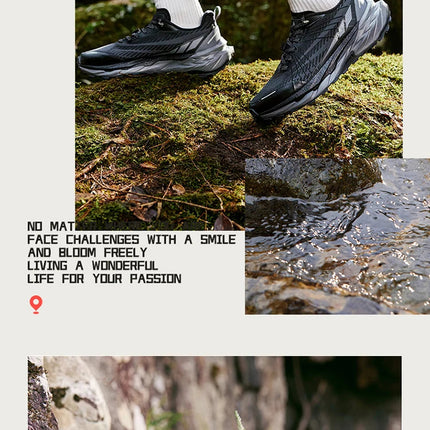 361 Degrees Yushan PRO Men Running Shoes Durable Hiking Cushioning Breathable Non-slip Outdoor Jogging Male Sneakers 672522250 PlatiNum