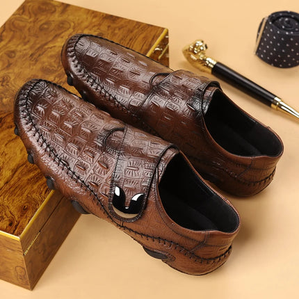 Mocassini Estivi da Uomo per Matrimonio, Scarpe Eleganti da Passeggio, Mocassini da Guida, Nuovi Arrivi Scarpe Casual da Uomo in Pelle Spaccata Slip-on, Scarpe Basse da Uomo