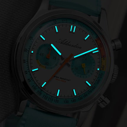 ADDIESDIVE Chronograph Quartz Watches For Men 100M Waterproof Multifunctional Wristwatch AD2549 Bubble Glass BGW9 Luminous Watch