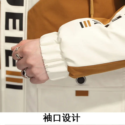 Two-Piece Men's Sets New 2026 Spring Autumn Sportswear Hooded Jacket And Long Pants Casual Loose Coat&Jogger Tracksuits Clothing