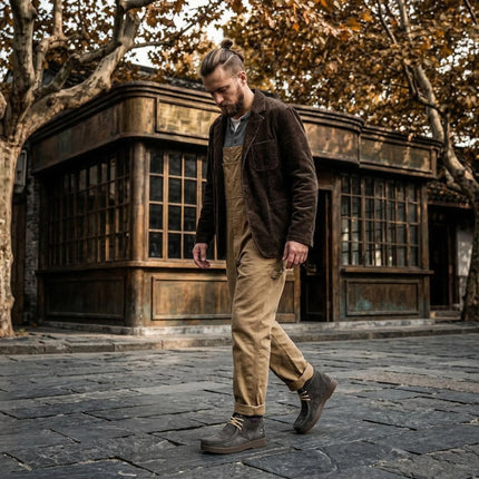 Stivali da Uomo in Pelle Premium Cuciti a Mano, Eleganti Scarpe Mocassino, Stivali Chelsea, Botas Para Hombre, Stivali Chukka