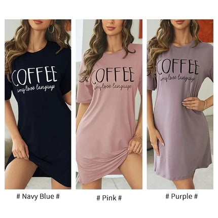 Camicia da notte in seta di latte camicia da notte da donna manica corta camicie da notte in cartone animato dolce pigiameria Casual pigiama Sleepdress