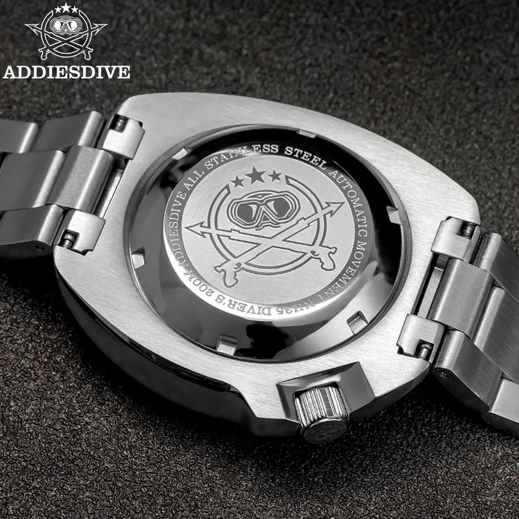 ADDIESDIVE 2025 NEW NH35A Automatic Mechanical Watches Watch For Man BGW9 Blue Luminous 20Bar Waterproof Sapphire Glass Japan