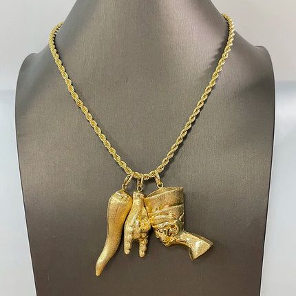 Collana placcata in oro Set di gioielli boutique Set di collane da sposa Set di gioielli di qualità di lusso per uomini e donne platinumshop