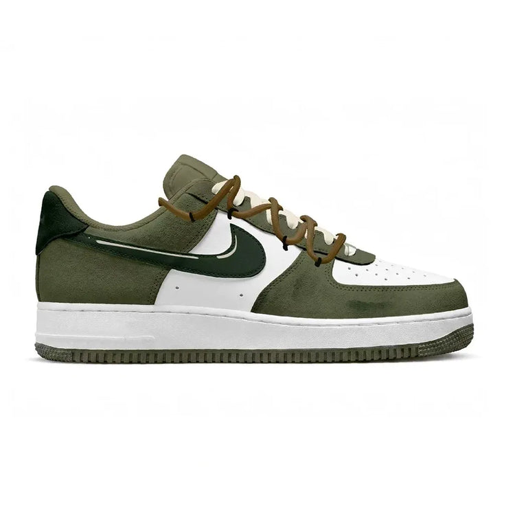 Nike Air Force 1 Forest Journal Synthetic Leather Slip Resistant Cushioning Abrasion Resistant Low top Skateboard Shoes