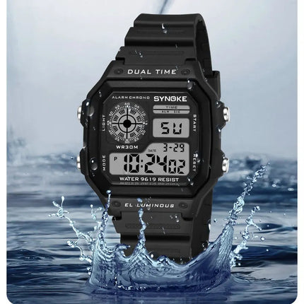 SYNOKE Military Digital Watches Men Sports cronografo luminoso impermeabile maschile orologi da polso elettronici Relogio Masculino platinumshop