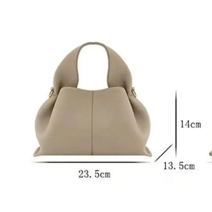 Borsa tote classica in tinta unita da donna, comoda ed elegante, stile vintage