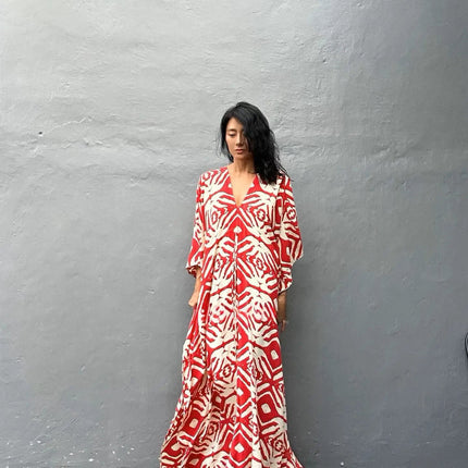 Abiti caftano da donna con scollo a V, costume da bagno estivo, copricostume caftano, abiti da spiaggia maxi taglie forti platinumshop