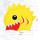 Cuffia da nuoto per bambini con dinosauro simpatico cartone animato Cuffia da nuoto per ragazzi e ragazze Cuffia da nuoto per bambini impermeabile ad alta elasticità in silicone morbido
