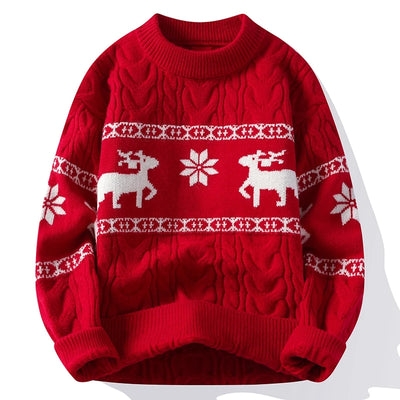 Winter Luxury Cashmere Sweater 2024 New Fall Men Thick Warm Mens Sweaters With Deer Korean Harajuku Christmas Jumper