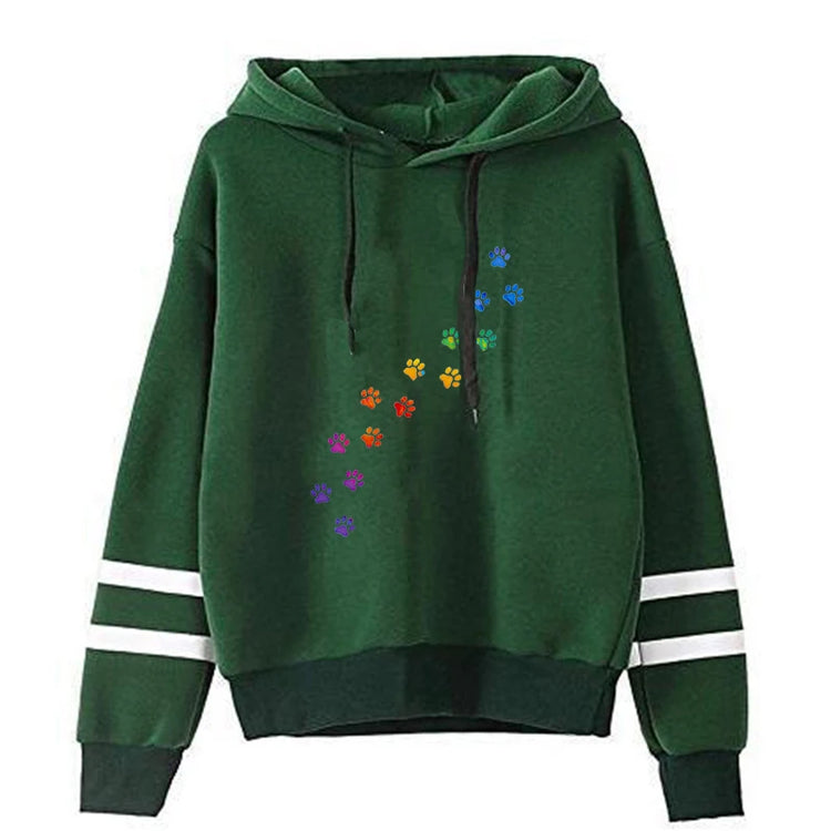Fashion Autumn And Winter Cat Print Hoodie Sweater Men And Women Pullover Casual Top