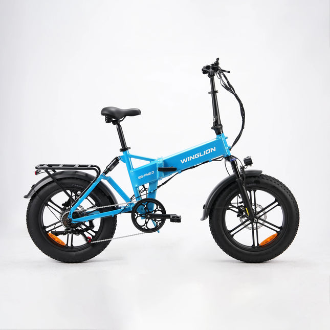 Nuova Bicicletta Elettrica Pieghevole WINGLION eb-fm2.0, Motore 720W, Batteria 48V 15AH, Pneumatici Larghi 20 "x4.0, Freno Idraulico, Ideale per Adulti, Città, Casa, Lavoro