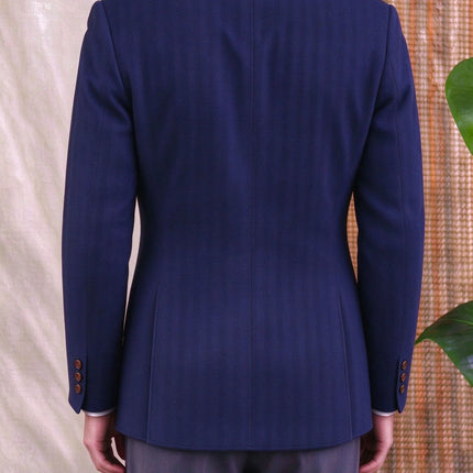 Herringbone Tweed Men's Blazer Jacket Wool Blend Suede Patch Shoulder Men's Sport Coat Business Casual Slim Fit For Oktoberfest