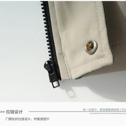 2024 Spring and Autumn jackets Fashion Trend Hooded Coat Men's Casual letter pattern Comfortable Waterproof Jacket M-4XL