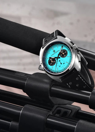 Orologio da Uomo PAGANI DESIGN con Quadrante Giallo, Cronografo al Quarzo, Movimento Giapponese VK63, Vetro Zaffiro, Impermeabile, Novità 2026