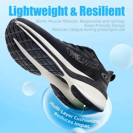 ONEMIX Scarpe da corsa per uomo Cuscino Scarpe da ginnastica per coppia atletica Scarpe sportive estive per esterni Scarpe da jogging da donna Scarpe da ginnastica da passeggio PlatiNum