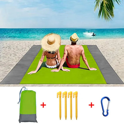 2022 telo mare oversize tappetino senza sabbia spiaggia antivento impermeabile coperte da Picnic tappetino da spiaggia tasca oversize Picnic 4 ancora
