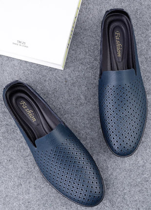 Scarpe da uomo in vera pelle Casual formali mocassini da uomo mocassini estate italiana traspirante Slip on scarpe da barca maschili Over Size 50 51