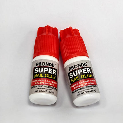 Super Nail Glue Professional Salon Quality, Fast Drying Strong Hold Nail Adhesive for Acrylic Nails Fake Nail Tips Press On Nails, Long Lasting Secure Bond Nail Glue for Home DIY Salon Nail Art Repair, Quick Dry Mini Travel S