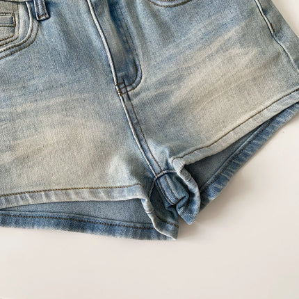 SINGREINY Women's Gradient Denim Shorts, High Quality, Aesthetic, Casual, Comfortable, American Retro Style, Basic, Beach