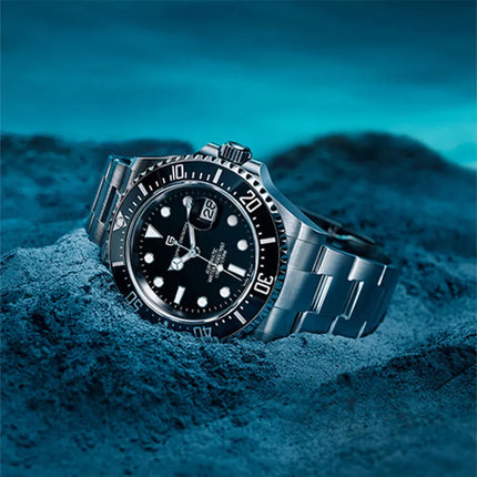 PAGANI DESIGN 2026 43MM Serie Water Ghost Orologio Meccanico di Lusso da Uomo con Ghiera in Ceramica, Vetro Zaffiro, Acciaio Inossidabile, Orologi Automatici da Uomo