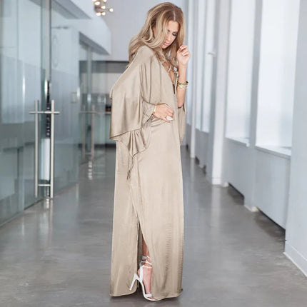 Donna caftano turco leggero lungo copricostume caftano abbigliamento da spiaggia Maxi vestito platinumshop
