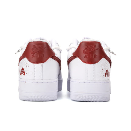Scarpe da skateboard basse Nike Air Force 1 Sky Horse Riding On Clouds resistenti all'abrasione da uomo bianche