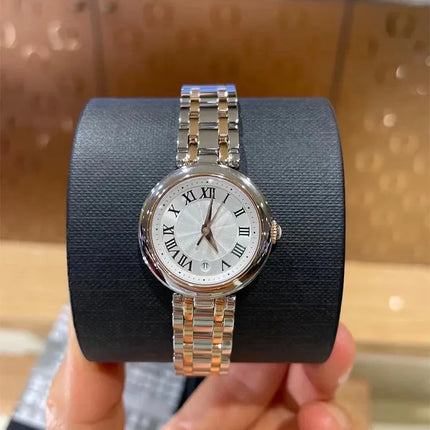 Orologio da Donna Suojiali Little Beauty, Quadrante Piccolo con Numeri Romani, Elegante e Delicato, Cinturino in Acciaio o Pelle Opzionale, Orologio da Polso Femminile alla Moda per Uso Quotidiano Casual
