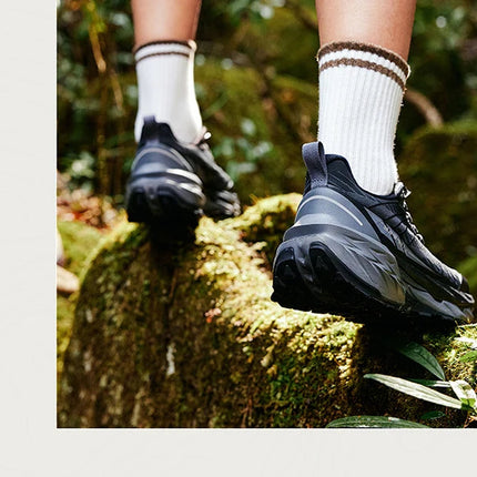 361 Degrees Yushan PRO Men Running Shoes Durable Hiking Cushioning Breathable Non-slip Outdoor Jogging Male Sneakers 672522250 PlatiNum