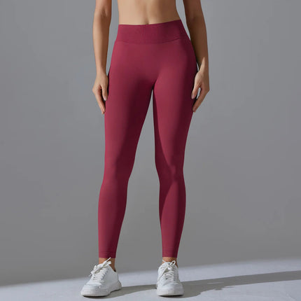 Fitness Sports Leggings Women's High Waist Seamless Yoga Legging Scrunch Butt Breathable Push Up Sports Pants Women Gym Tights PlatiNum