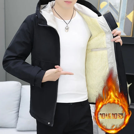 Men's Autumn/Winter Jackets New Arrived Trendy Brand Couple Jacket Men's Women's Handsome Casual Hooded Work Jacket Coat