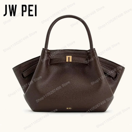 Borsa Mini Tote Hana di JW PEI per Donne, Borsa a Mano in Pelle Martellata Premium, Borsa a Tracolla per Lavoro