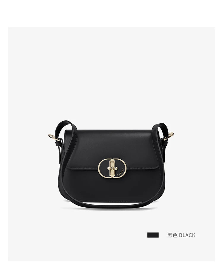 FOXER Brand Split Leather Women's Shoulder Bag 2025 New Luxury Design Female Retro Crossbody Purse Gift for Mom