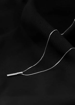 925 Sterling Silver Necklace Personality Charm Geometric Shape Pendant Choker Birthday Party Gift for Women Exquisite Jewelry PlatiNum