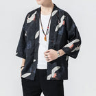 Men's Thin Shirts with Traditional Print, Asian Clothing, Japanese Kimono, Men's Yukata Shirts, Women's Harajuku Style Loose Tops, Plus Size Coat up to 5XL