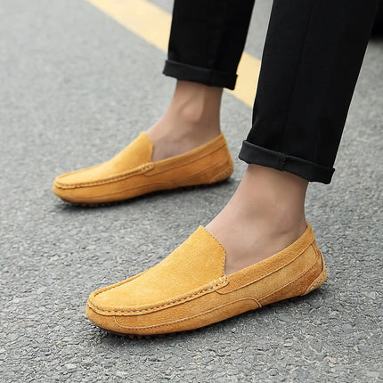 Mocassini da uomo in pelle scamosciata di lusso 2022 scarpe casual da uomo scarpe da barca fatte a mano da uomo Slipon scarpe da guida mocassini maschili Zapatos