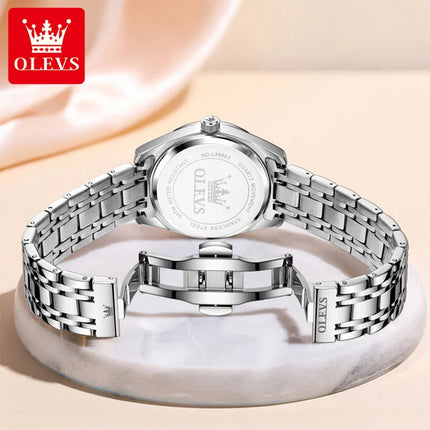 OLEVS 3666 Orologi da Donna Originali al Quarzo Impermeabili Luminosi Regalo per Donna Cronografo con Data Reloj Mujer platinumshop