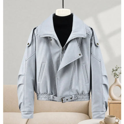 New Parkas Women Leather Jacket Big Fur Collar Tooling Cotton Jacket 2026 Winter Thicke Warm Cotton Padded Coat Female Outerwear
