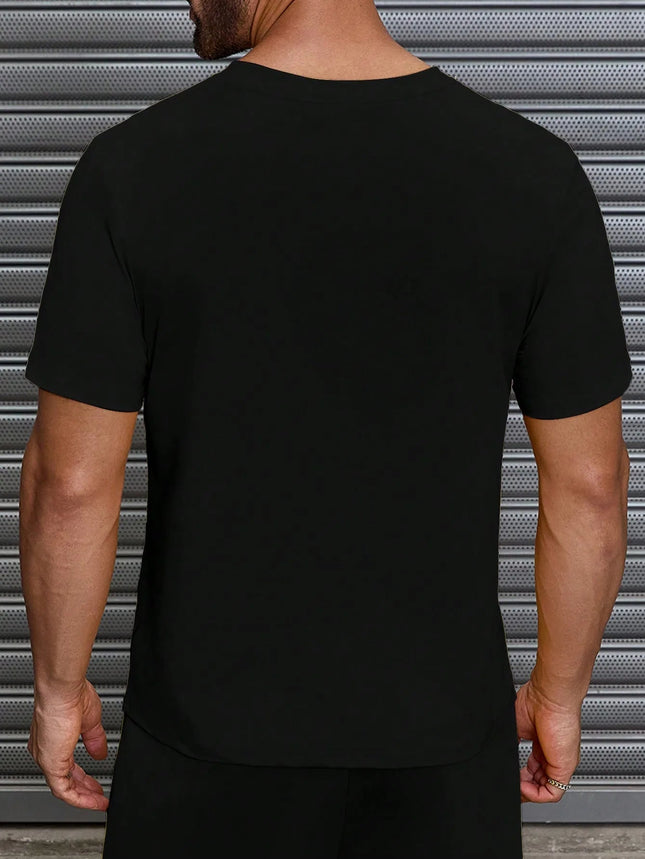Hurley Men's Black TShirt Summer Graphic Tee , New Casual Crew Neck Pure Cotton Short-Sleeved T-Shirt PlatiNum