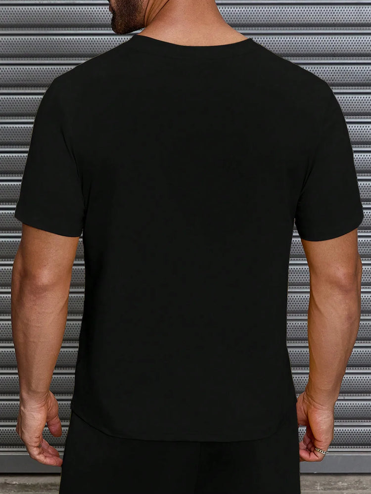 T-shirt da uomo a maniche corte girocollo con motivo grafico a lettere, stile casual "I Am Not Old Uber), ideale Gif