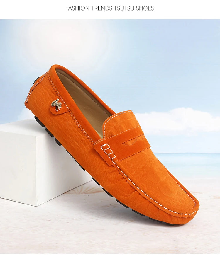 Scarpe Italiane Formali da Uomo, Mocassini in Pelle Fatti a Mano, Scarpe Casual da Guida, Slip-on di Lusso Comodi per Uomo