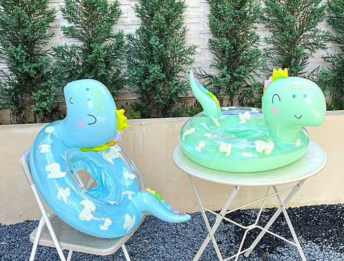 Rooxin Dinosauro gonfiabile Anello per piscina Galleggiante per piscina Cerchio per piscina Sedile galleggiante per tubo