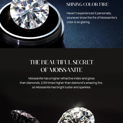 BOAKO 925 Sterling Silver Moissanite 2/3/4mm Round  For Woman 1 Piece geometric Piercing Earrings Party Wedding Fine Jewelry PlatiNum