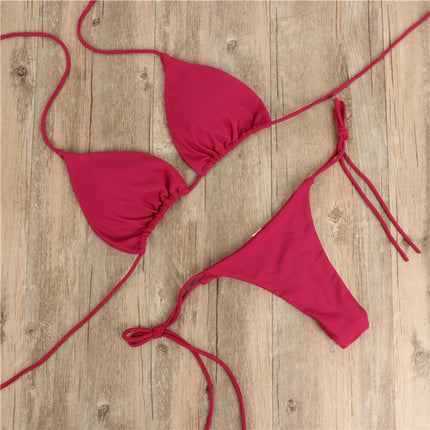 Costume da Bagno Estivo da Donna, Set Bikini Sexy con Reggiseno Imbottito Push-up e Perizoma, Due Pezzi, Abbigliamento da Spiaggia, Costume da Bagno Femminile Sexy platinumshop