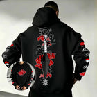 Naruto Akatsuki Kunai Hoodie 2026 New Japanese Anime Fashion Y2K Casual Sportswear Men's Couple Style Hooded Sweatshirt